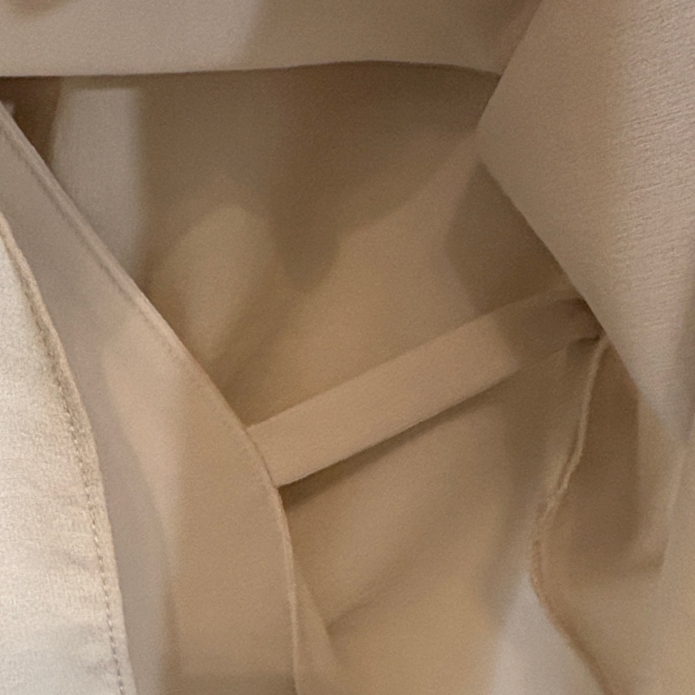 All Saints Silk Wrap Cap Sleeve Peplum Blouse size S - Picture 5 of 7